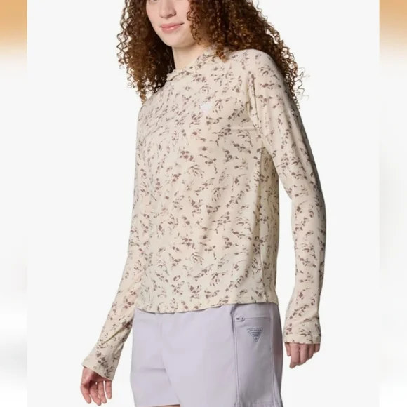 NWT Columbia Women's PFG Uncharted Hoodie Stone Huntfish Omni Shade UPF S, M, XL - Picture 3 of 16